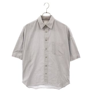 フィアオブゴッド(FEAR OF GOD)のFEAR OF GOD フィアオブゴッド 4th Collection DAD SHIRT フォース コレクション サイドジップ ストライプ 半袖シャツ グレー(シャツ)