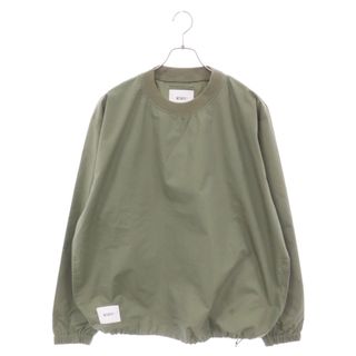 ダブルタップス(W)taps)のWTAPS ダブルタップス 21SS LS / NYCO. WEATHER ロングスリーブ スモック 長袖プルオーバーシャツ 長袖Tシャツ カーキ 211BRDT-SHM04(Tシャツ/カットソー(七分/長袖))