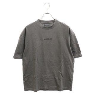 バレンシアガ(Balenciaga)のBALENCIAGA バレンシアガ 22AW Logo Tee バックロゴ刺繍 ミディアムフィット 半袖Tシャツ グレー 612966 TNVG9(Tシャツ/カットソー(半袖/袖なし))