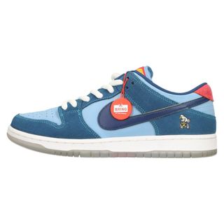 ナイキ(NIKE)のNIKE SB ナイキエスビー ×Why So Sad? Dunk Low Coastal Blue/Speed Yellow DX5549-400 ワイ ソー サッド? ダンクロー コースタルブルー/スピードイエロー ローカットスニーカー(スニーカー)