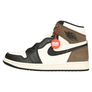 ナイキ(NIKE)のNIKE ナイキ AIR JORDAN 1 RETRO HIGH OG DARK MOCHA 555088-105 エアジョーダン1 レトロ ダークモカ ハイカットスニーカー ブラック/ブラウン US9/27.0cm(スニーカー)