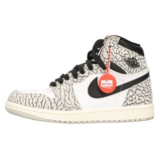 ナイキ(NIKE)のNIKE ナイキ AIR JORDAN 1 RETRO HIGH OG エアジョーダン ハイカット スニーカー ホワイト/グレー US4/23cm DZ5485-052(スニーカー)