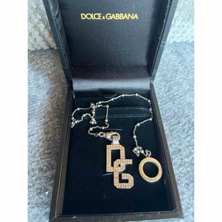 ドルチェアンドガッバーナ(DOLCE&GABBANA)のDOLCE&GABBANA♡silver＆ロゴ ラインストーン(ネックレス)