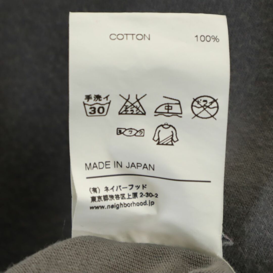 NEIGHBORHOOD - ネイバーフッド 日本製 7分袖 Tシャツ 2 グレー NEIGHBORHOOD - ネイバーフッド 日本製 7分袖 Tシャツ 2 グレー