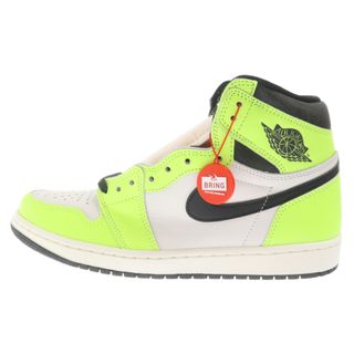 ナイキ(NIKE)のNIKE ナイキ AIR JORDAN1 HIGH OG VOLT エアジョーダン1 ボルト ハイカットスニーカー ホワイト/イエロー US9.5/27.5cm 555088-702(スニーカー)