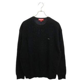 シュプリーム(Supreme)のSUPREME シュプリーム 21AW Melange Rib Knit Sweater スモールボックス メランジ リブ ニットセーター ブラック(ニット/セーター)