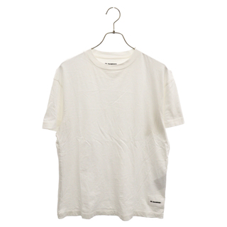 JIL SANDER + ジルサンダープラス 22SS 裾ロゴパッチ半袖Tシャツ ホワイト JPUU706530(Tシャツ/カットソー(半袖/袖なし))
