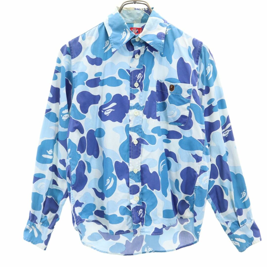 A BATHING APE - アベイシングエイプ 総柄 長袖 シャツ XS A BATHING APE - アベイシングエイプ 総柄 長袖 シャツ XS