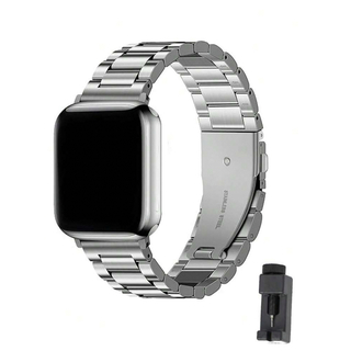Apple Watch ステンレスバンド　シルバー・ブラック(金属ベルト)