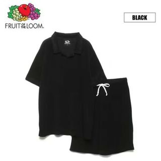 フルーツオブザルーム(FRUIT OF THE LOOM)の新品帯付き　FRUIT OF THE LOOM 襟付きシャツ×パンツ 上下セット(ルームウェア)