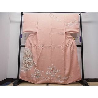 平和屋1■訪問着　駒刺繍　吉祥花車文　金彩　逸品　CAAB6634ua(着物)