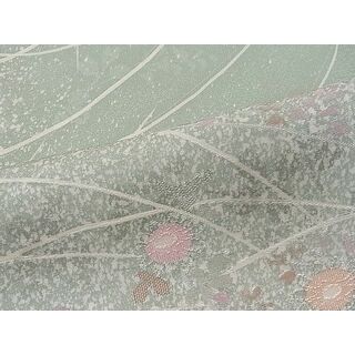 平和屋1■上質な小紋　草花文　たたき染め　逸品　CAAD2432ua(着物)