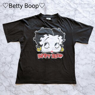ベティブープ(Betty Boop)のBetty Boop ベティブープ Tシャツ ビッグベティ  黒 FREE(Tシャツ(半袖/袖なし))