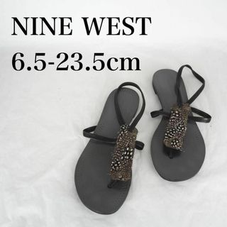 ナインウエスト(NINE WEST)のNINE WEST*サンダル*6.5-23.5cm*濃いグレー*M6701(サンダル)