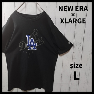 エクストララージ(XLARGE)の【NEW ERA × XLARGE】LA Dodgers Tee　D1250(Tシャツ/カットソー(半袖/袖なし))