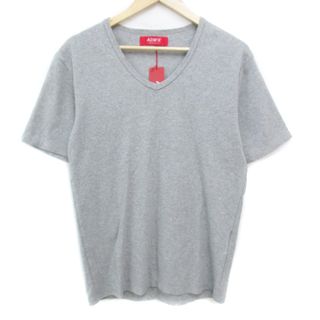 アドミックス Tシャツ カットソー 半袖 Vネック 52 LL 杢グレー(Tシャツ/カットソー(半袖/袖なし))