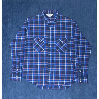 Wrangler - Wrangler ネルシャツ チェックシャツ ライトネル ブルー Lサイズ