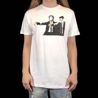 新品 未使用 BANKSY バンクシー パルプフィクション トラボルタ Tシャツ(Tシャツ/カットソー(半袖/袖なし))