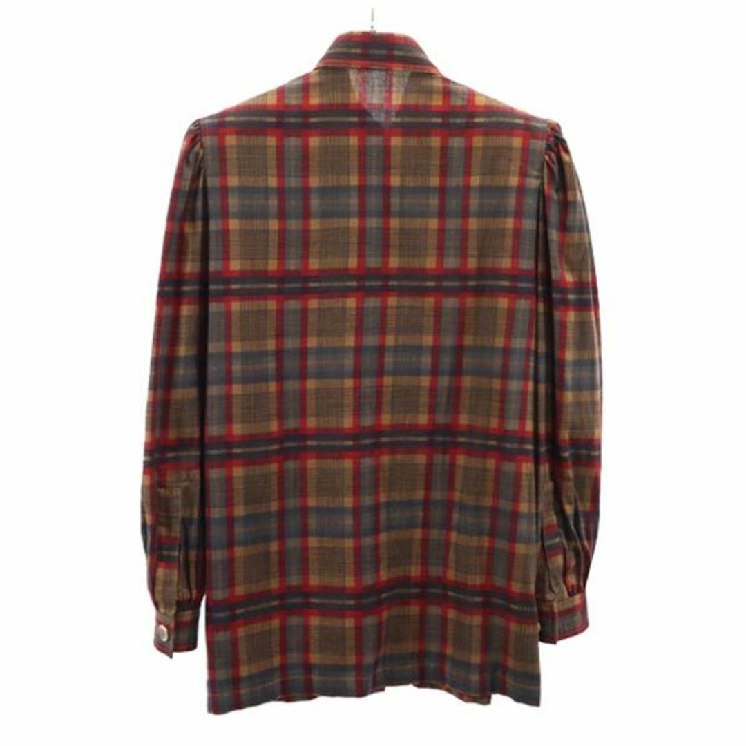 【新品未開封・送料無料】 ジバンシィ - GIVENCHY オールド ハーフボタン 長袖 チェック柄 シャツ+ブラウス(長袖+七分)