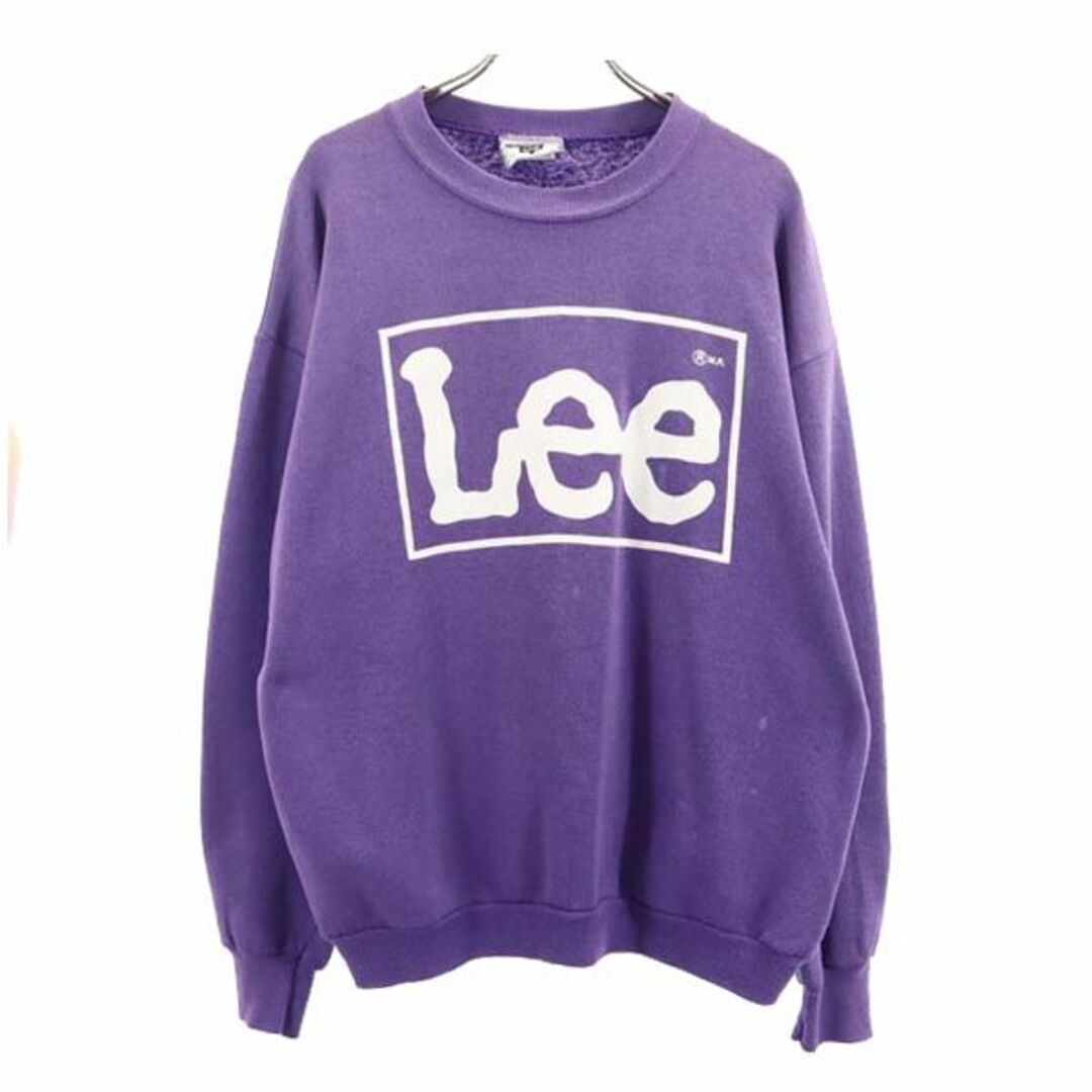 Lee - リー 90s オールド USA製 長袖 トレーナー L パープル系 Lee - リー 90s オールド USA製 長袖 トレーナー L パープル系
