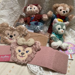 ディズニー(Disney)の6-2ダッフィ&シェリーメイ　ジェラトーニぬいぐるみバッジ(キャラクターグッズ)