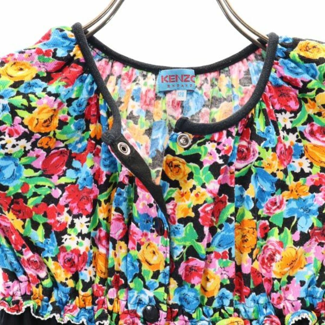 KENZO - ケンゾー 日本製 花柄 ノースリーブ ワンピース 120 KENZO - ケンゾー 日本製 花柄 ノースリーブ ワンピース 120