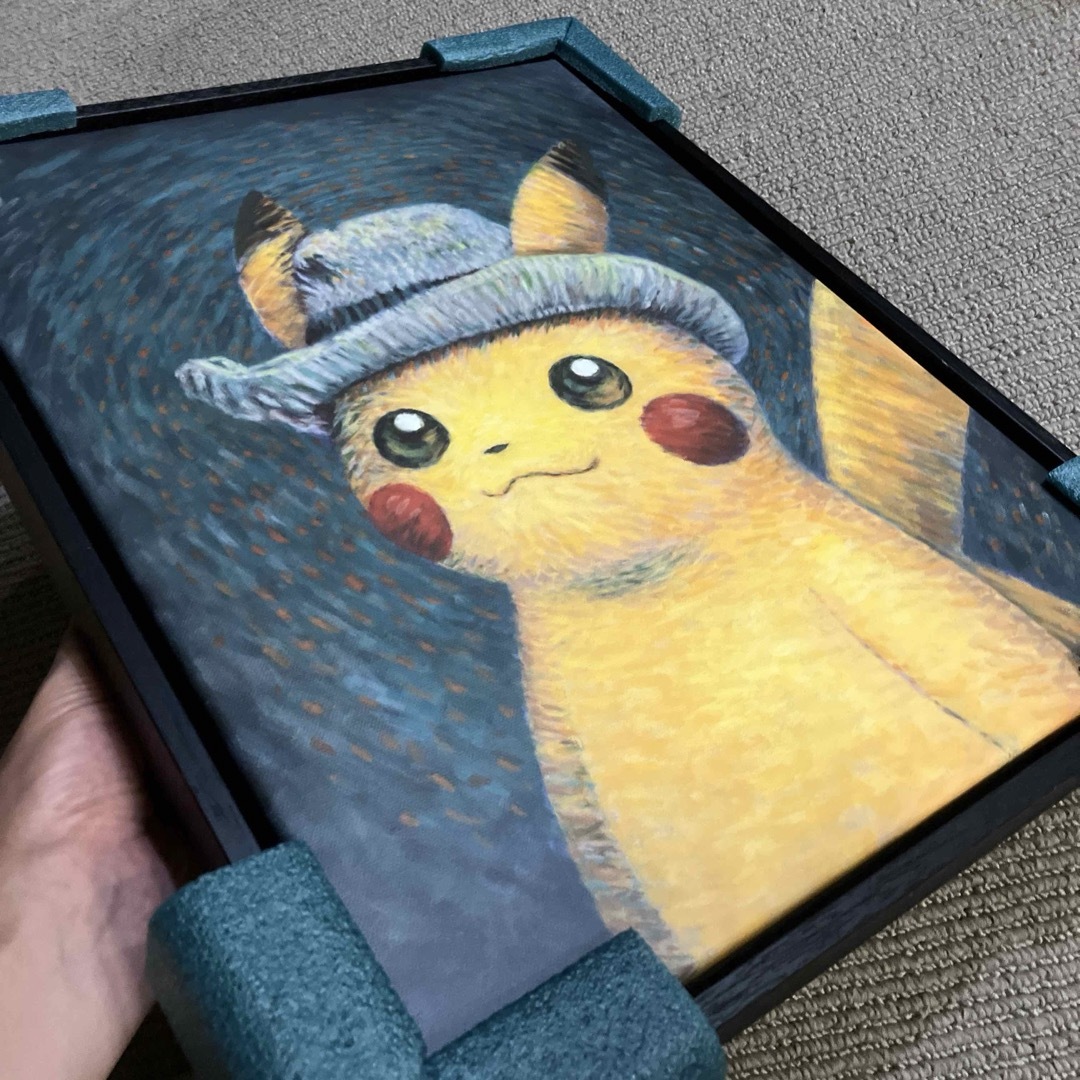 ポケモン - 額装済み ゴッホピカチュウ ジクレーキャンバス ポケモン - 額装済み ゴッホピカチュウ ジクレーキャンバス