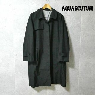 AQUA SCUTUM - 美品 Aquascutum ポリウレタンコーティング ロング ステンカラーコート