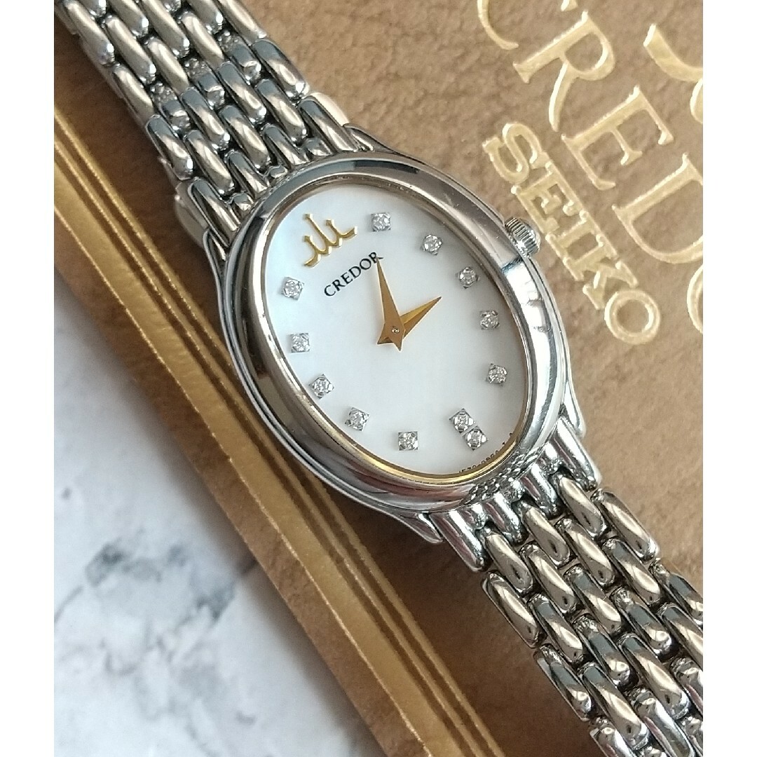 CREDOR - クレドールシグノ GSTE927 美品 12Pダイヤモンド 現行 CREDOR - クレドールシグノ GSTE927 美品 12Pダイヤモンド 現行