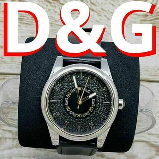DOLCE&GABBANA - 動作品　ドルチェ＆ガッバーナ　ブラック　腕時計　ドルガバ　D&G 　定価5万円