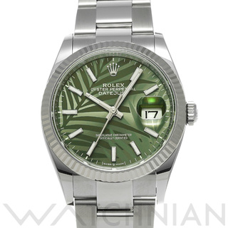 ロレックス(ROLEX)の中古 ロレックス ROLEX 126234 ランダムシリアル オリーブグリーン パームモチーフ メンズ 腕時計(腕時計(アナログ))