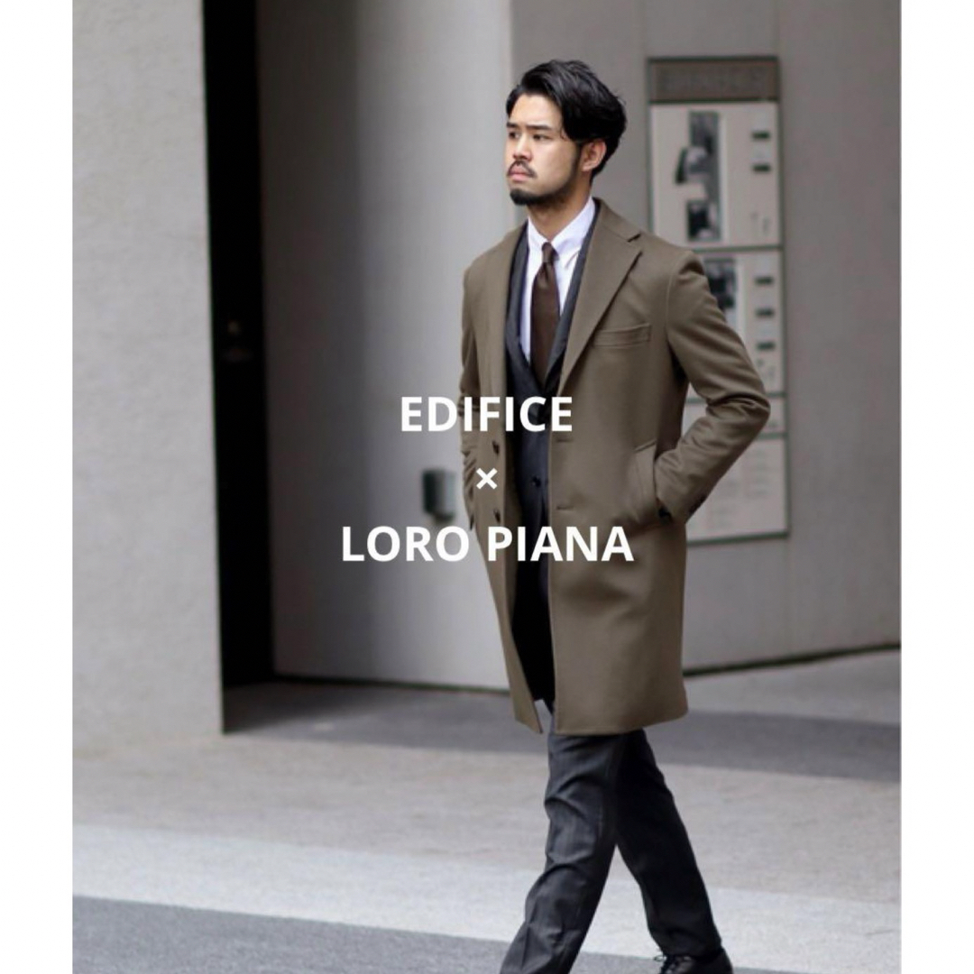 EDIFICE LORO PIANA チェスターコート42 定価82500円 EDIFICE LORO PIANA チェスターコート42 定価82500円