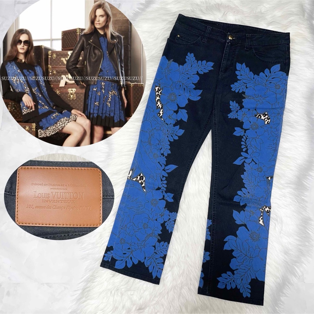 LOUIS VUITTON - 本物 ルイヴィトン レザーパッチ 花柄 フラワー LOUIS VUITTON - 本物 ルイヴィトン レザーパッチ 花柄 フラワー