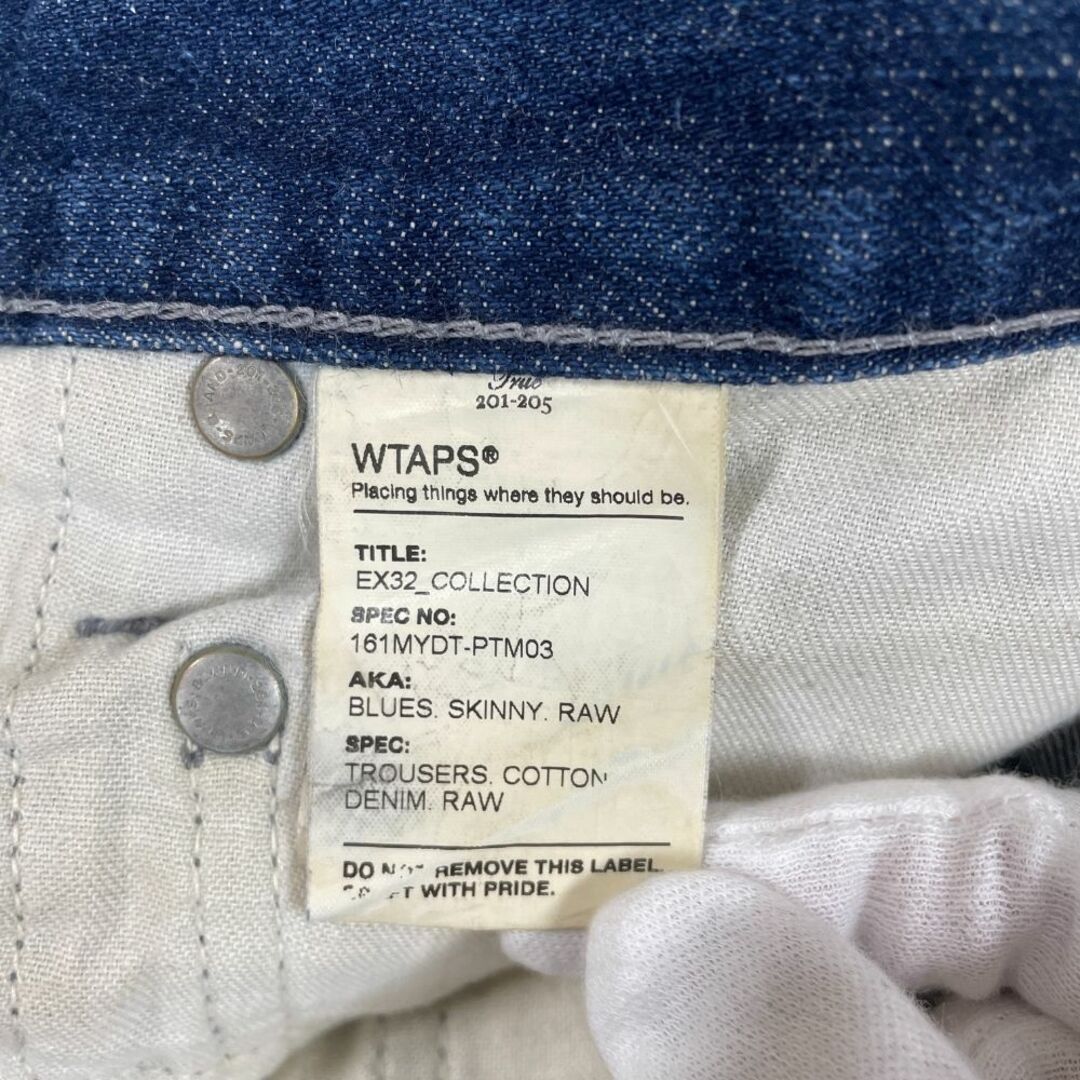 W)taps - WTAPS ダブルタップス 16SS BLUES SKINNY RAW TROUSERS W)taps - WTAPS ダブルタップス 16SS BLUES SKINNY RAW TROUSERS
