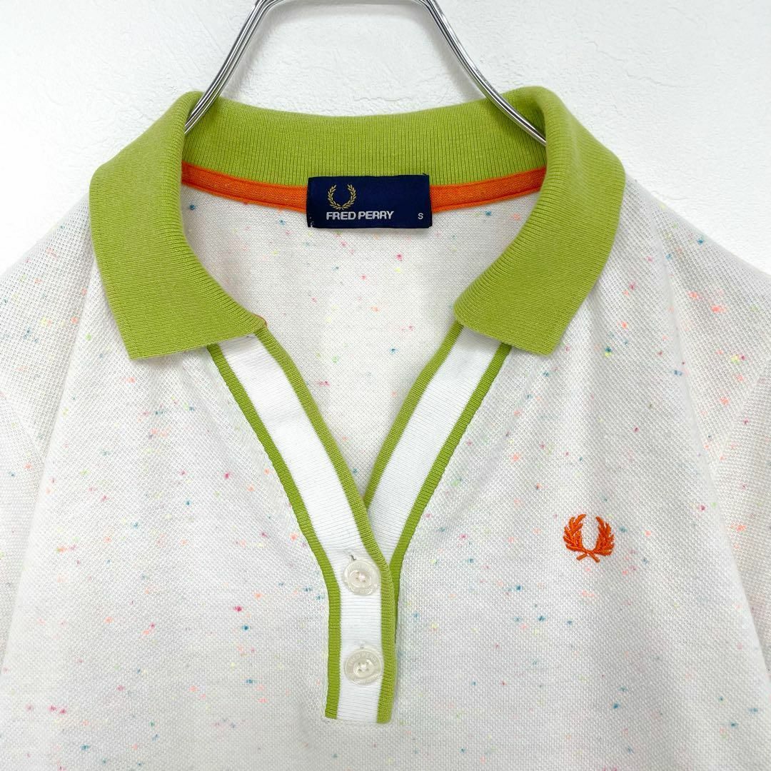 FRED PERRY - 美品 フレッドペリー スキッパー ネップ 刺繍ロゴ FRED PERRY - 美品 フレッドペリー スキッパー ネップ 刺繍ロゴ