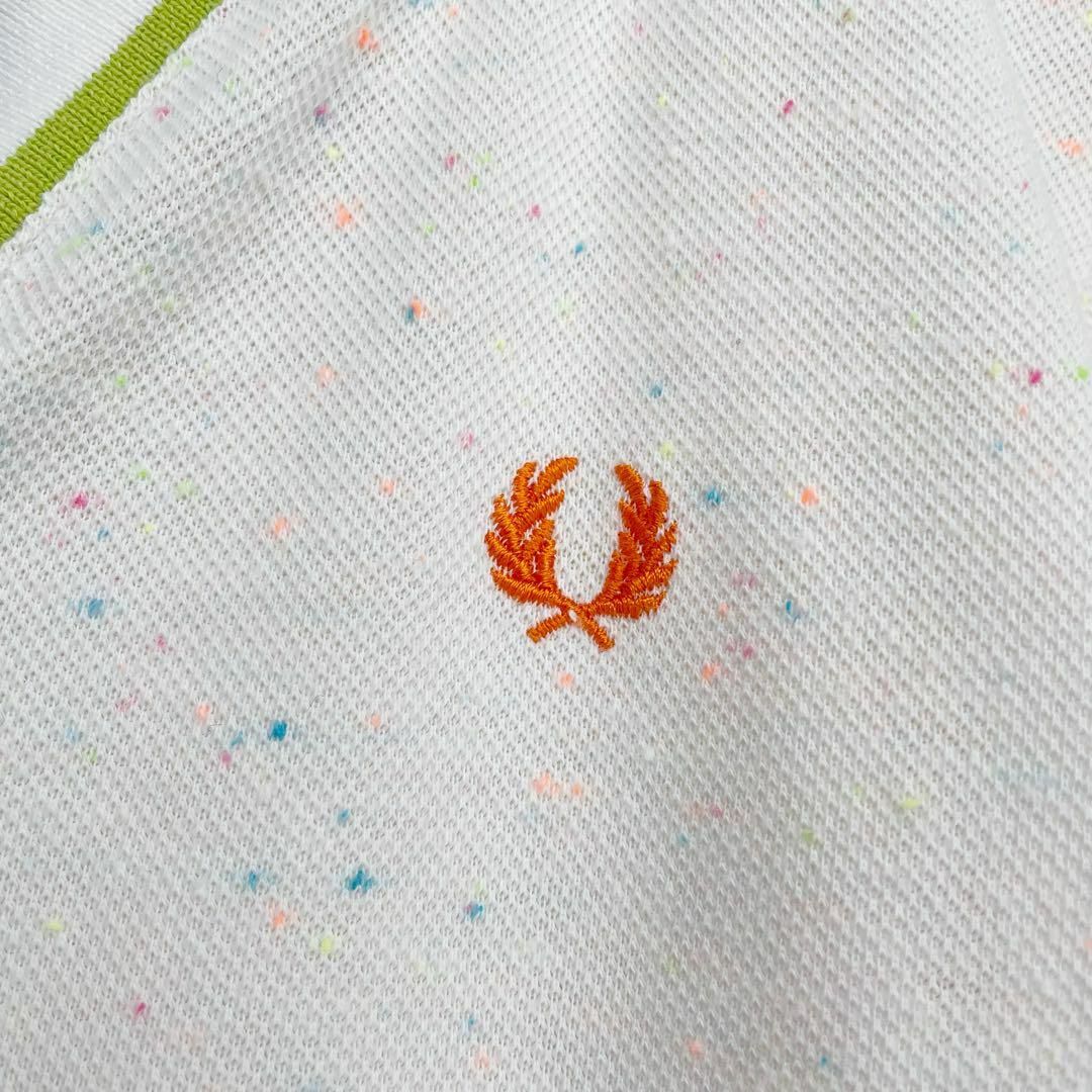 FRED PERRY - 美品 フレッドペリー スキッパー ネップ 刺繍ロゴ FRED PERRY - 美品 フレッドペリー スキッパー ネップ 刺繍ロゴ