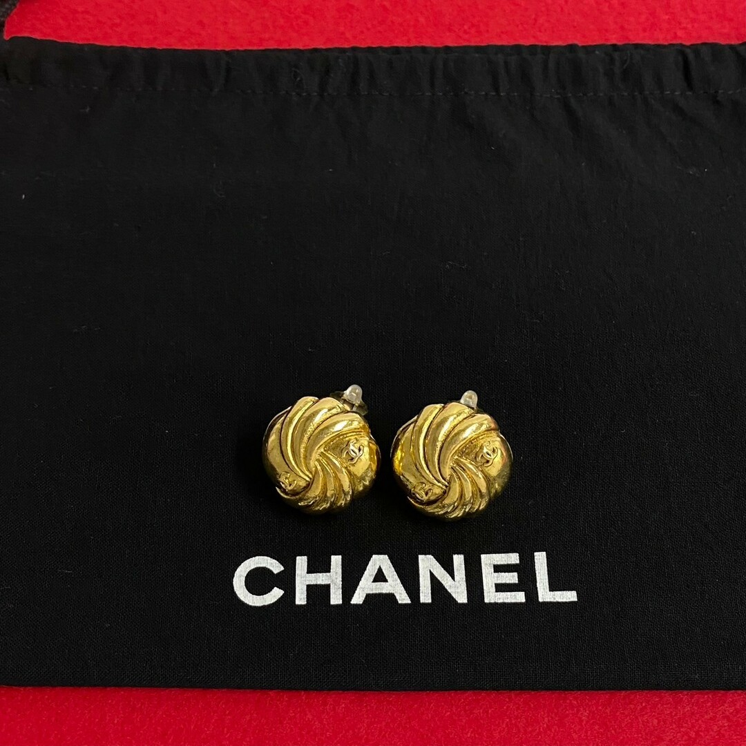 低価格の シャネル CHANEL コメ有 希少品 美品 極 - CHANEL 23 ココ 刻印 イヤリング
