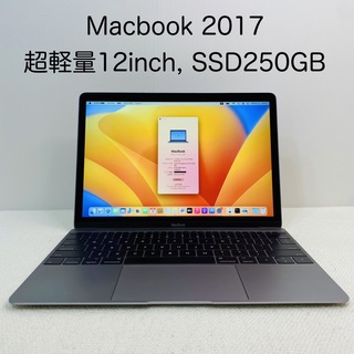 Mac (Apple) - 美品 Macbook 2017 超軽量12inch バッテリー良好