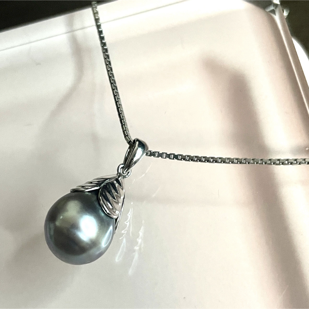 Pt900/Pt850 黒真珠 トップ ベネチアンネックレスの通販 by まん Pt900/Pt850 黒真珠 トップ ベネチアンネックレスの通販 by まん