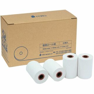 【サイズ:20巻】mita MP-B20 対応 汎用 感熱 ロール紙 (20巻)(店舗用品)