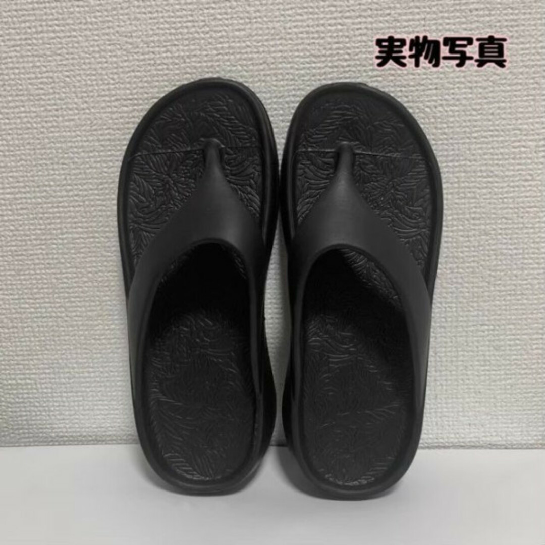 リカバリー トングサンダル 黒 35/36 22.5-23 ビーサン レディース リカバリー トングサンダル 黒 35/36 22.5-23 ビーサン レディース