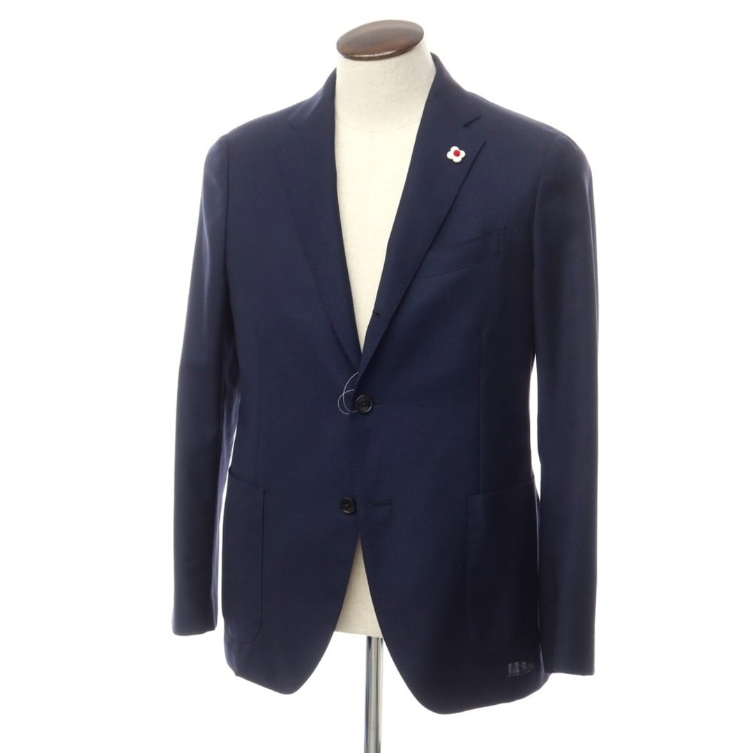 ラルディーニ LARDINI ウール 3B テーラードジャケット ネイビー ラルディーニ LARDINI ウール 3B テーラードジャケット ネイビー