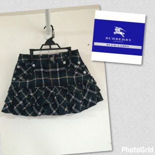 バーバリー(BURBERRY) ミニスカート(グリーン・カーキ/緑色系)の通販