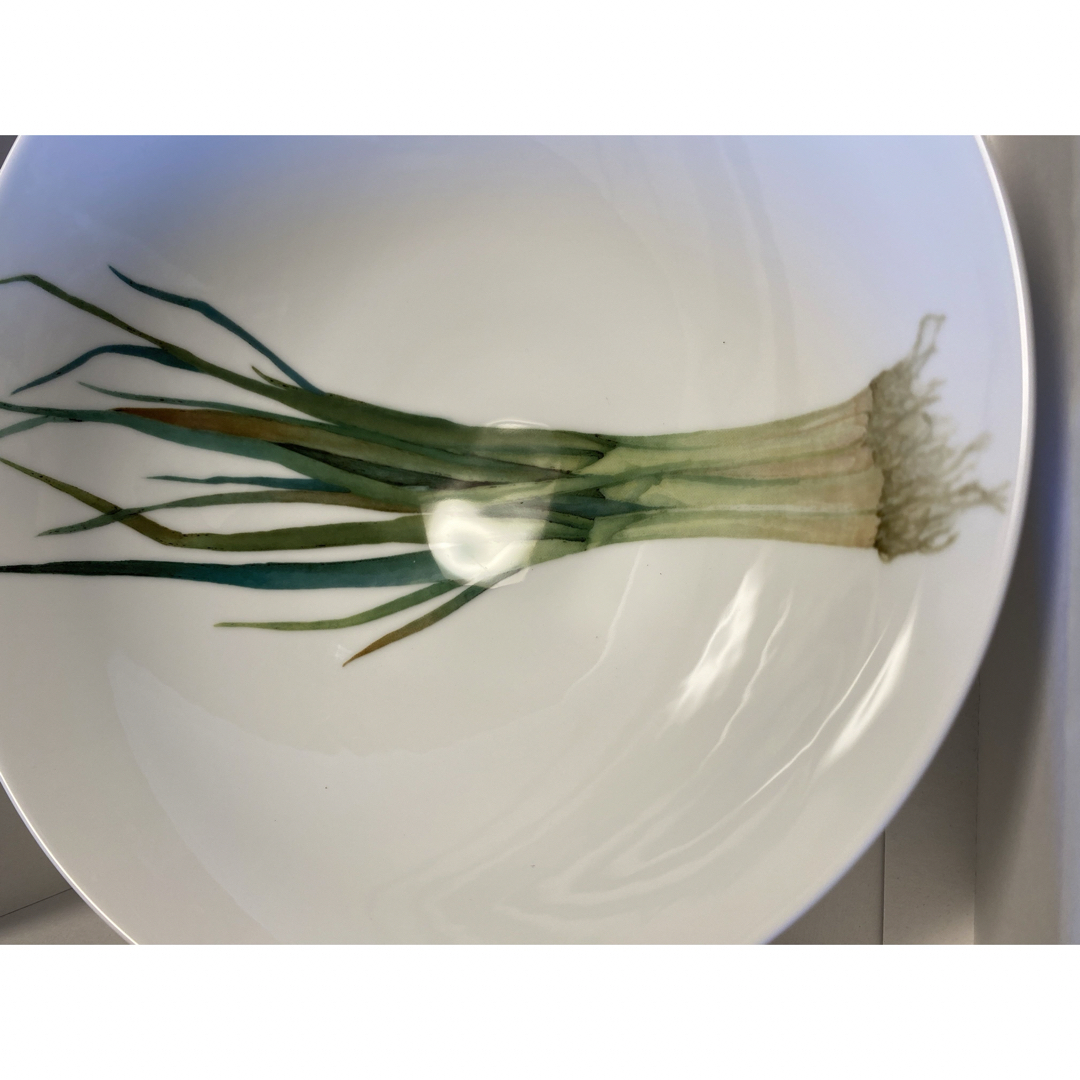 Noritake - ノリタケ 京香旬彩 ネギ柄サラダボウル(未使用、実家 Noritake - ノリタケ 京香旬彩 ネギ柄サラダボウル(未使用、実家