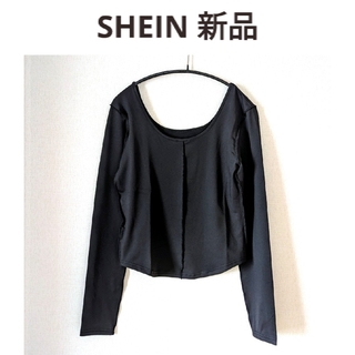 SHEIN - 新品◆SHEIN長袖ヨガトップス黒