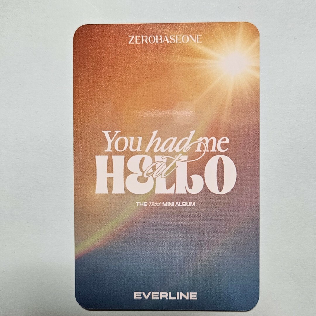 ZEROBASEONE - ZEROBASEONE リッキー EVERLINE トレカの通販 by ZEROBASEONE - ZEROBASEONE リッキー EVERLINE トレカの通販 by