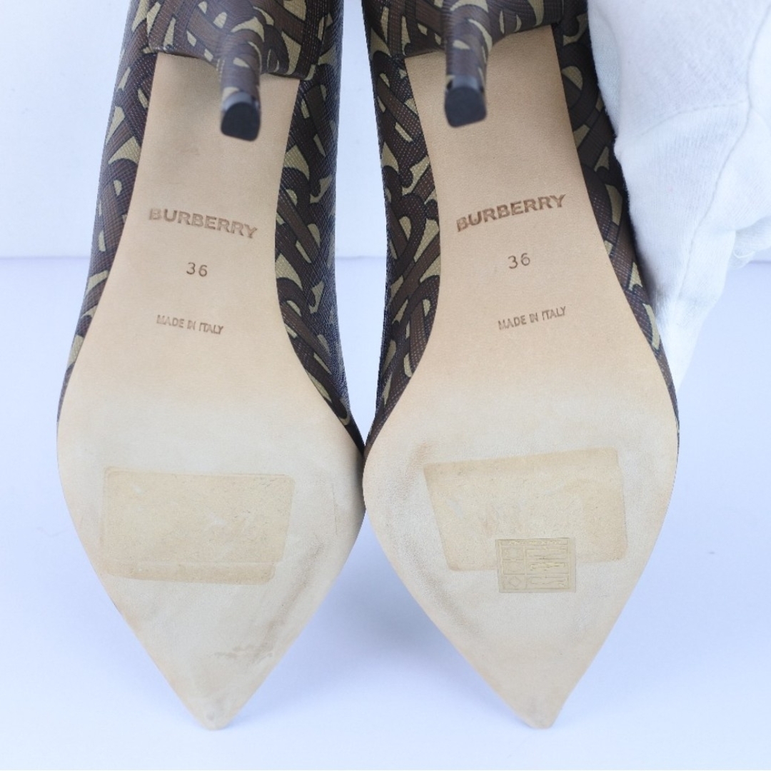 BURBERRY - 【BURBERRY】レディースパンプス 23cm モノグラム BURBERRY - 【BURBERRY】レディースパンプス 23cm モノグラム