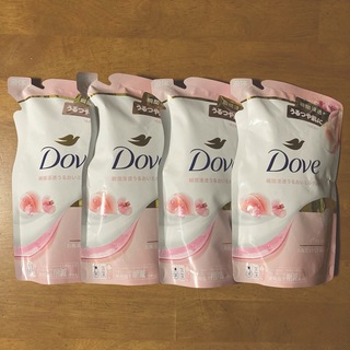 Dove（Unilever） - ダヴ ボディウォッシュ ピーチ＆スイートピー 詰替用　３３０g × ４