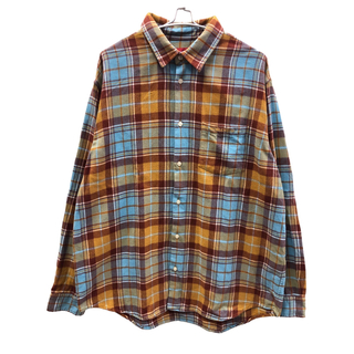 Supreme - Supreme Plaid Flannel Shirt Rust