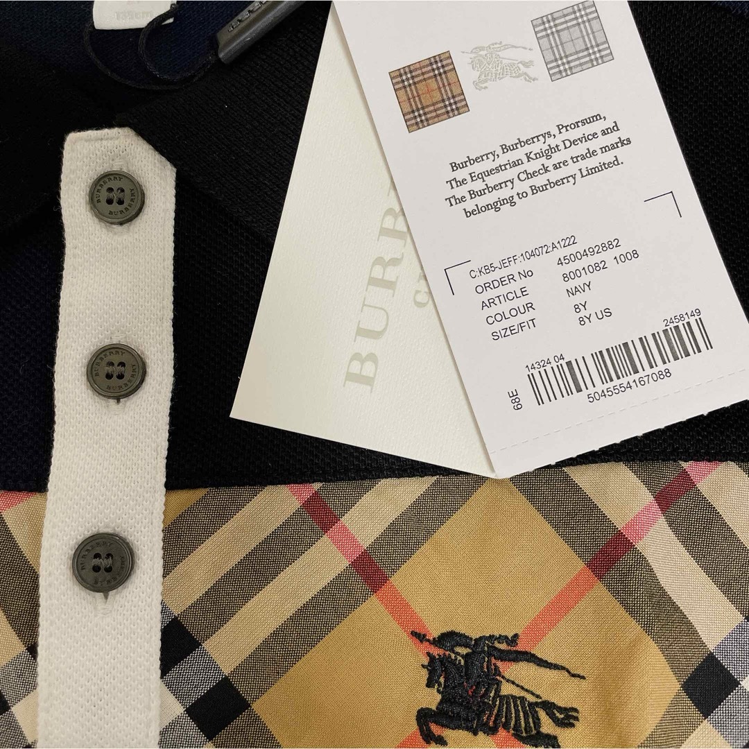 新品 130㎝ バーバリーチルドレン ポロシャツ バーバリー キッズ 新品 130㎝ バーバリーチルドレン ポロシャツ バーバリー キッズ
